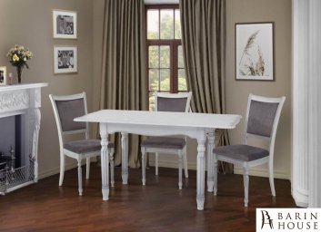 купити Стіл обідній Венеція білий/срібна патина 270585