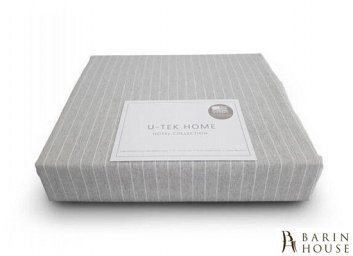 купити Постільний комплект U-TEK Hotel Collection Cotton Stripe Grey-White 188894