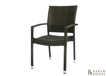 Купить Стул с подлокотниками Wicker (Brown) 304177