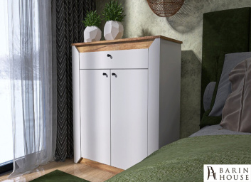 Купить Тумба 800 Нордик Дуб Крафт/Золотой, Белый 317852