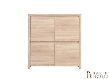 Купить Тумба KASPIAN KOM4D (дуб sonoma, дуб sonoma/белый глянец) 167876