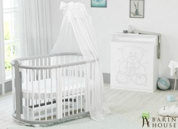 купити Кругла ліжечко-трансформер 8в1 Ovalbed Maxi monohrom маятник 159195