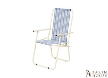 купити Стілець Дачний (текстиль блакитна смуга) 187443