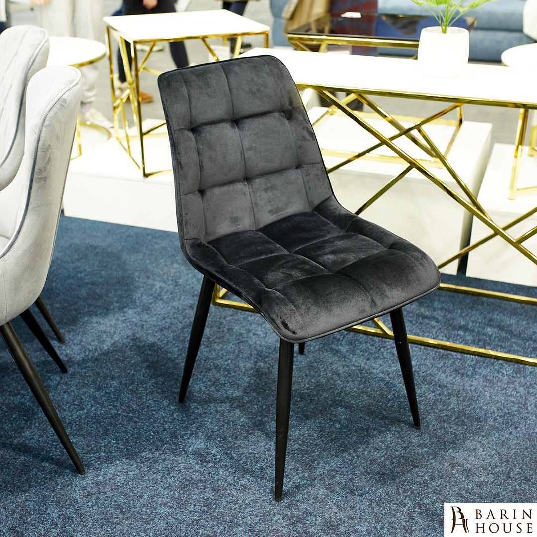 купити Стілець Chic Velvet чорний каркас/чорний 336573 photo 5