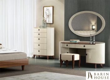 Купить Туалетный столик PALERMO с зеркалом + пуф 142816