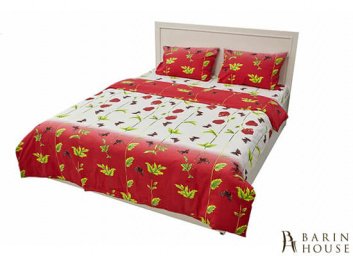 Купить Постельное белье Rigel Ранфорс Бабочки и Маки 190158