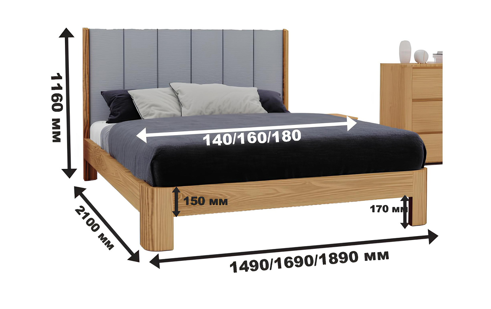 Купить Кровать Венеция (ясень) 334460 photo 3