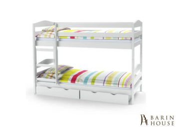 купити Ліжко двоярусне SAM білий 174465