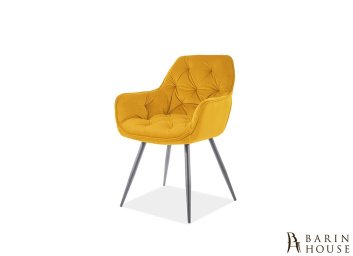 Купить Стул Cherry Matt Velvet черный/желтый 260551