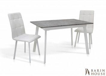 Купить Стол обеденный Этна (белый/светло-серый) 295155