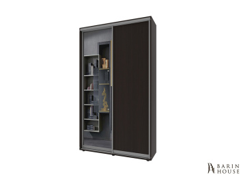 Купить Шкаф-купе 2 двери ДСП/зеркало Классик-1 (130х240х45) Венге магия 328004