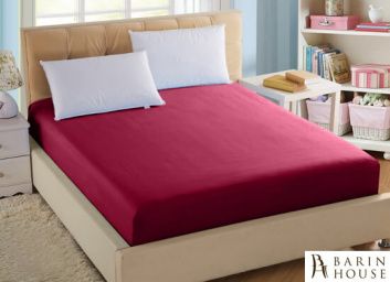 Купить Простынь BOSTON Jefferson Sateen Wine Red 134909