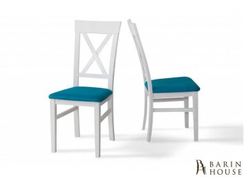 Купить Стілець Крос білий/бірюза 260462