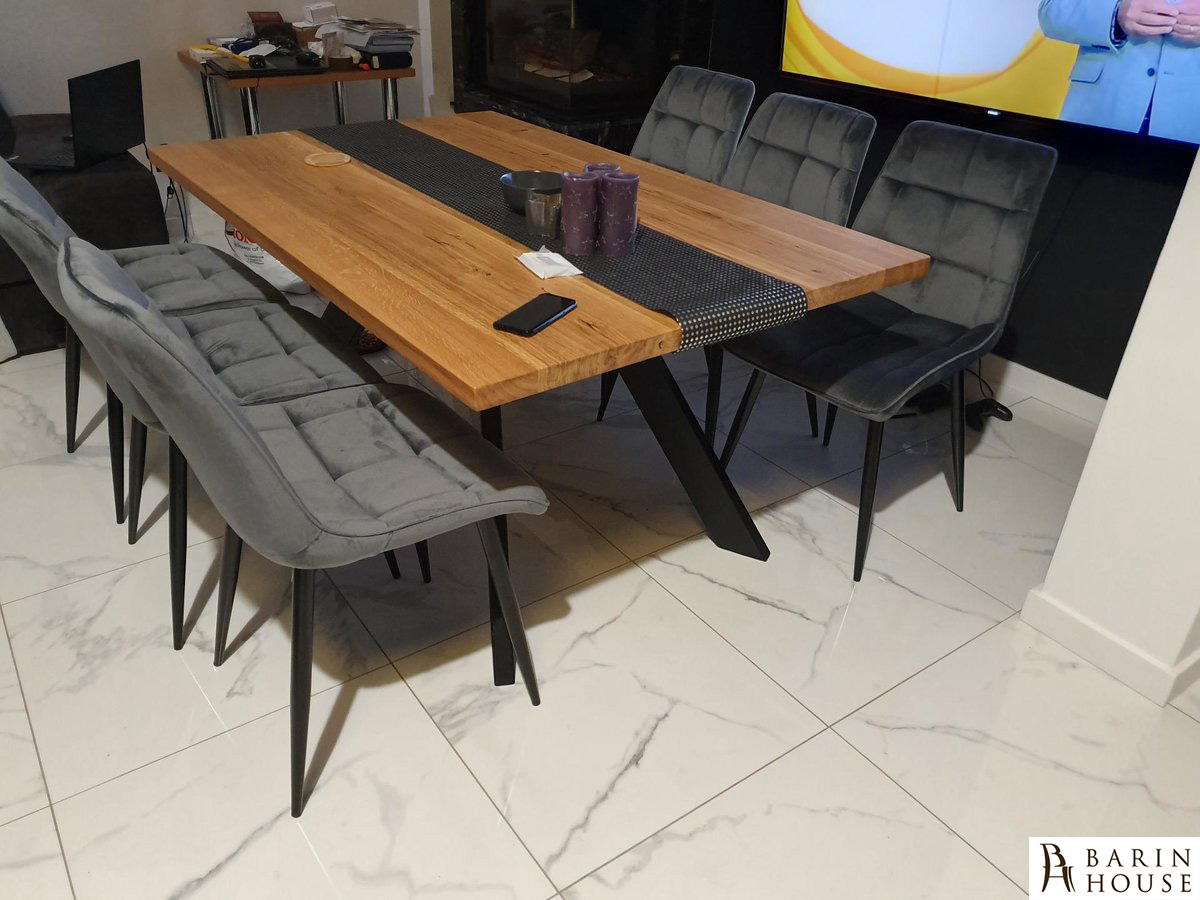 купити Стілець Chic Velvet чорний каркас/сірий 336552 photo 16