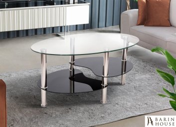 купити Стіл журнальний Ненсі (прозорий/чорний) 306521