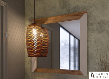 Купить Зеркало Нордик (дуб крафт/золотой, белый) 318095