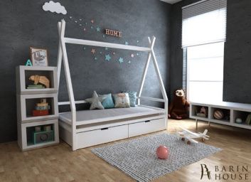 купити Ліжко будиночок Моана з ящиками 168403