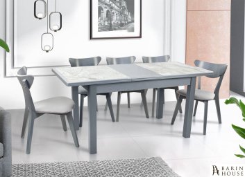 Купить Стіл обідній Керамік (сірий/плитка) 313642