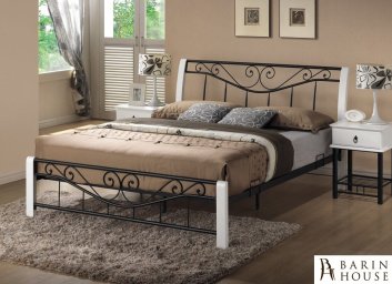 купити Ліжко Parma біло/чорне 269656