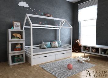 купити Ліжко будиночок Кітті з ящиками 168399