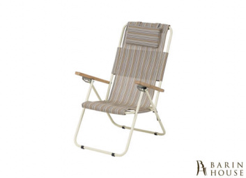 Кресло-шезлонг Ясень (текстилен бежевая полоса) 187271 barin.ua Купить Кресло-шезлонг Ясень (текстилен бежевая полоса) 187271