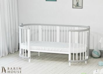 купити Кругла ліжечко-трансформер 8в1 Ovalbed junior gray 159015