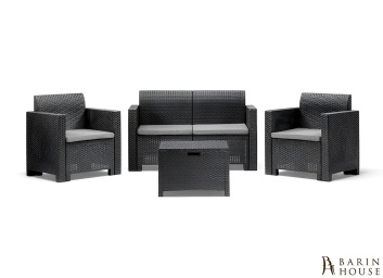 Купить Набор садовой мебели BICA Nebraska 2 графит 327661