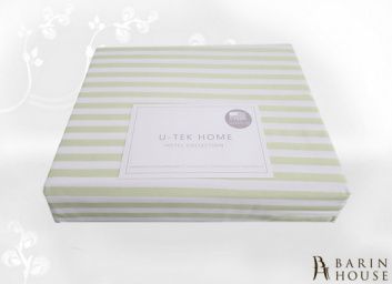 Купить Натяжная простынь U-TEK Hotel Collection Cotton Stripe Green 30 164726