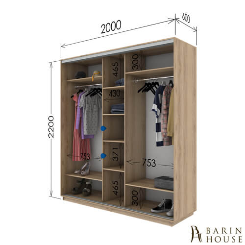 Купить Шкаф-купе трехдверный 151979 photo 2