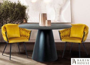 Купить Стіл ANGEL сірий еф. мармуру/чорний матовий 269219