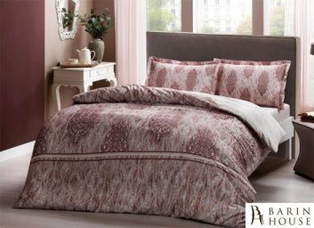 Купить Двуспальный евро комплект TAC Elise Brown Сатин 165935