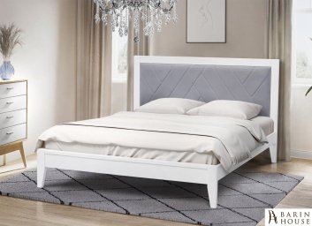 Купить Кровать Аксиома мягкое изголовье белый 310479