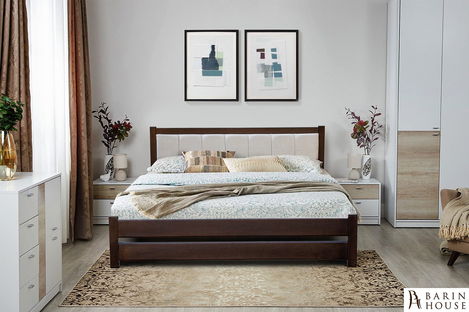 Купить Кровать Эрика (орех темный) 334649 photo 1