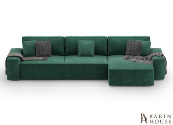 Купить Диван угловой Loft зеленый 310925