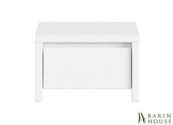 Купить Тумба прикроватная KASPIAN KOM1S (белый, белый/белый глянец) 168336
