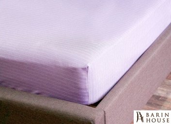 купити Натяжна простирадло U-TEK Hotel Collection Cotton Stripe Plum-White 216282