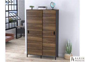 Шкаф офисный раздвижной LS-1200-1900 (антрацит) 296784 barin.ua Купить Шкаф офисный раздвижной LS-1200-1900 (антрацит) 296784