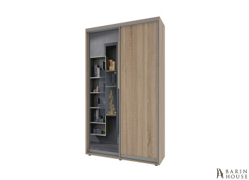 Купить Шкаф-купе 2 двери ДСП/зеркало Классик-1 (130х240х45) Дуб снома 328020