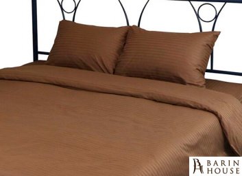 купити Натяжная простынь U-TEK Home Sateen Brown Stripe 218200