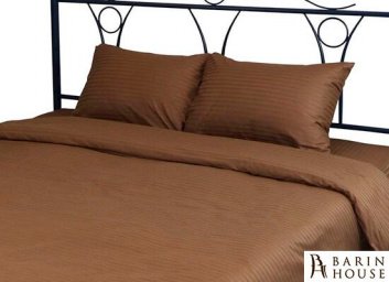 купити Постільний комплект U-tek Home Sateen Brown Stripe сімейний 218523