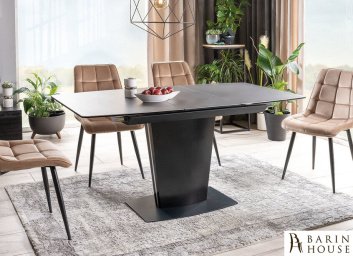 Купить Стол BRISTOL CERAMIC черный эффект мрамора/черный мат 268532