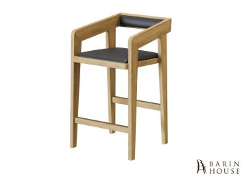 Купить Стул барный 0008-KR из массива дуба и кожи 300958