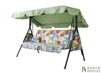 купити Гойдалка садова Дача (Бязь, Різнокольорові тюльпани) 295283