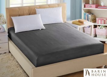 купити Натяжная простынь BOSTON Jefferson Sateen Iron Grey 135366