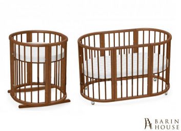 купити Овальна ліжечко 8в1 Ovalbed Brown Premium 38mm 158749