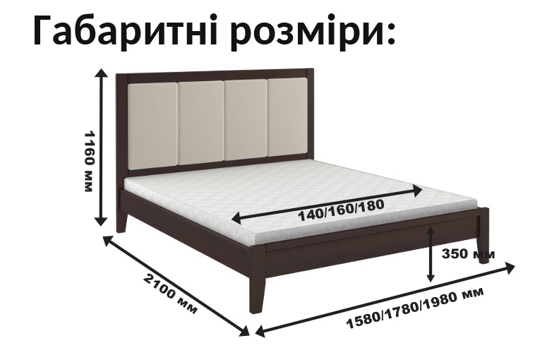 купити Ліжко Верона (вільха) 334890 photo 7