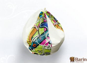 Купить Кресло-груша Баббл с принтами 118659