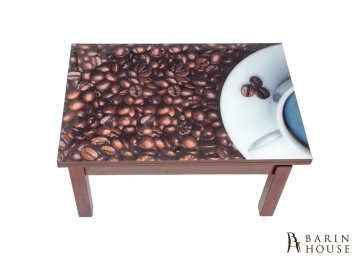 Купить Стол-трансформер Флай (со стеклом) кофе/темный орех 303462