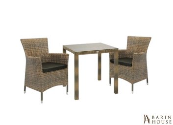 Купить Столовый комплект Wicker Капучино (2 кресла) 304369