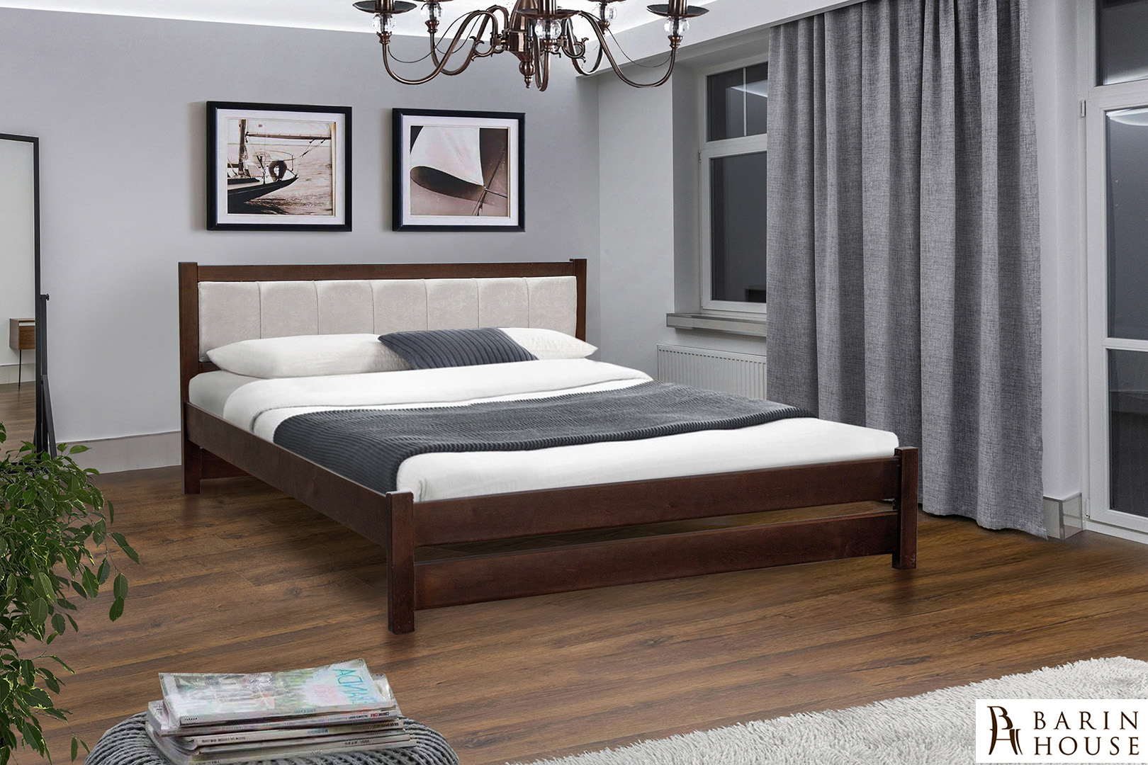 Купить Кровать Эрика (орех темный) 334649 